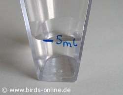 Die 5-ml-Markierung
