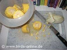 Zuckermais l�sst sich leicht portionieren