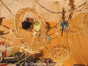 Christine Langners Vogelzimmer ist ein Paradies für ihren Vogelschwarm.
